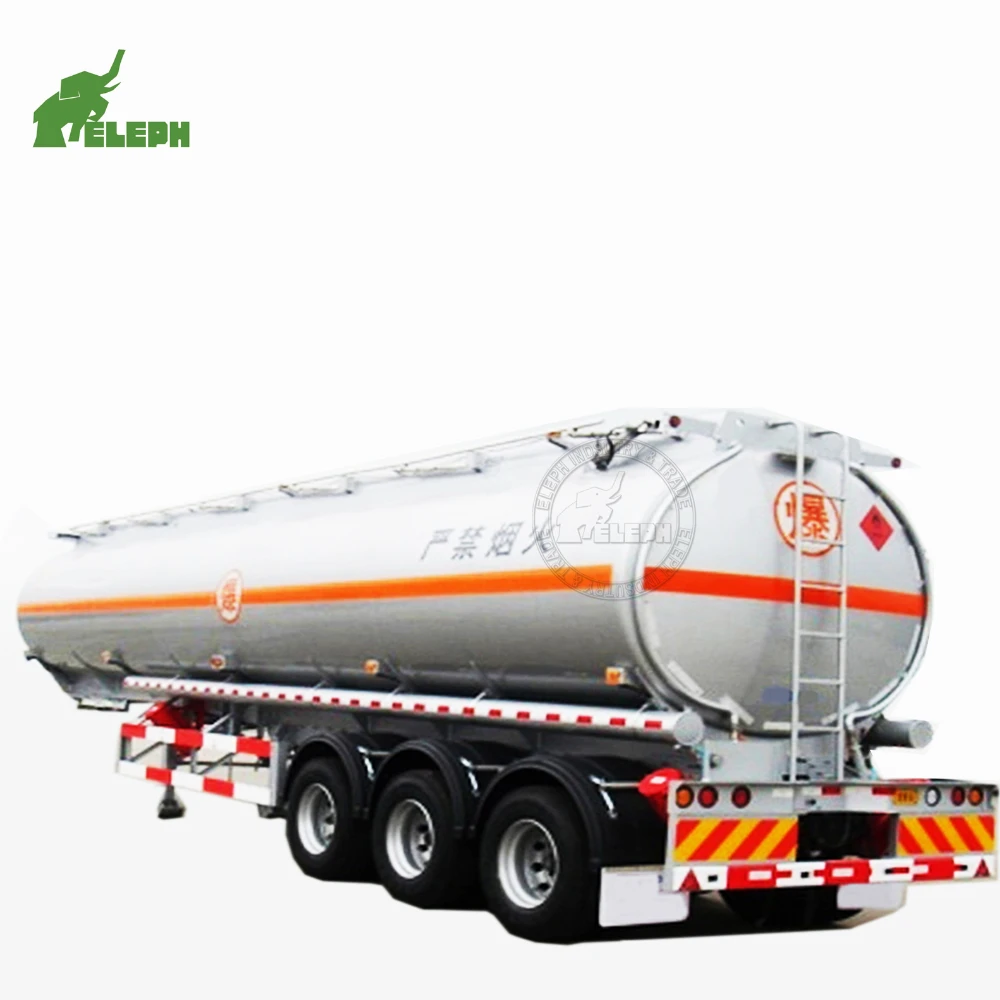 Factory Supply aluminum alloy stainless semi trailer steel material oil truck transport tanker semitrailer semi tank trailer