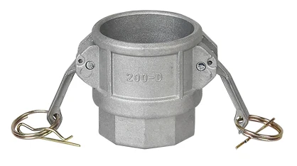 Алюминиевые быстроразъемные муфты Camlock типа D с алюминиевой ручкой для промышленных