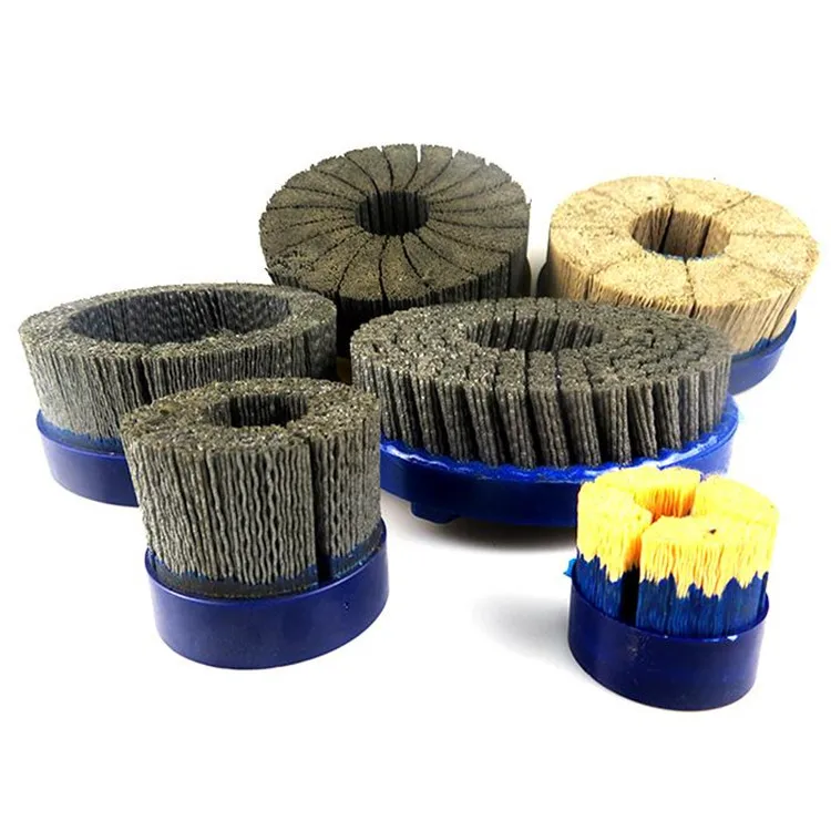 Custom 7 inch diamond grinding brush marble silicon carbide polishing brush
