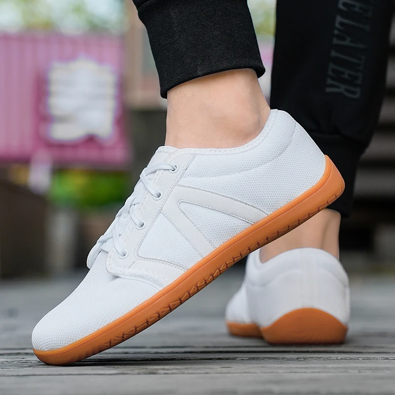 Wide-toe Barefoot Flat Shoes Rubber Outsole Outdoor Flexible Minimalist Shoes Gym Office Driving Ladies Yoga Dance Shoes