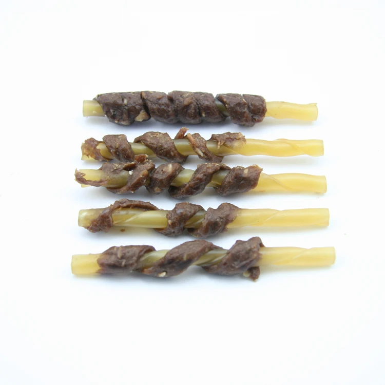 Wholesale Delicious Pet Food Dog Snacks Dog Chews Lamb Wrap Cowhide Rolls Pet Snacks