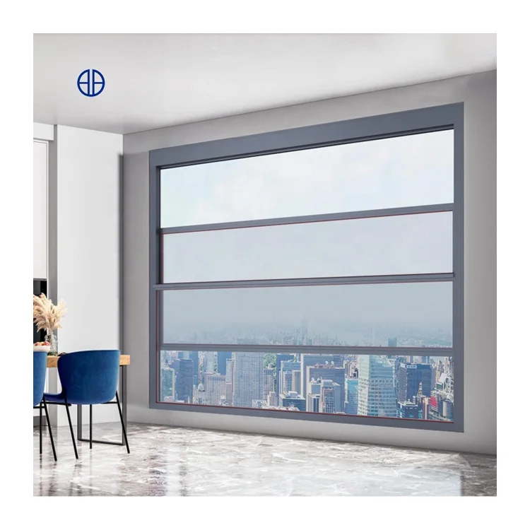 Manufacturer Broken-Bridge Electric Vertical Sliding Window Smart Glass Lifting Windows For Home