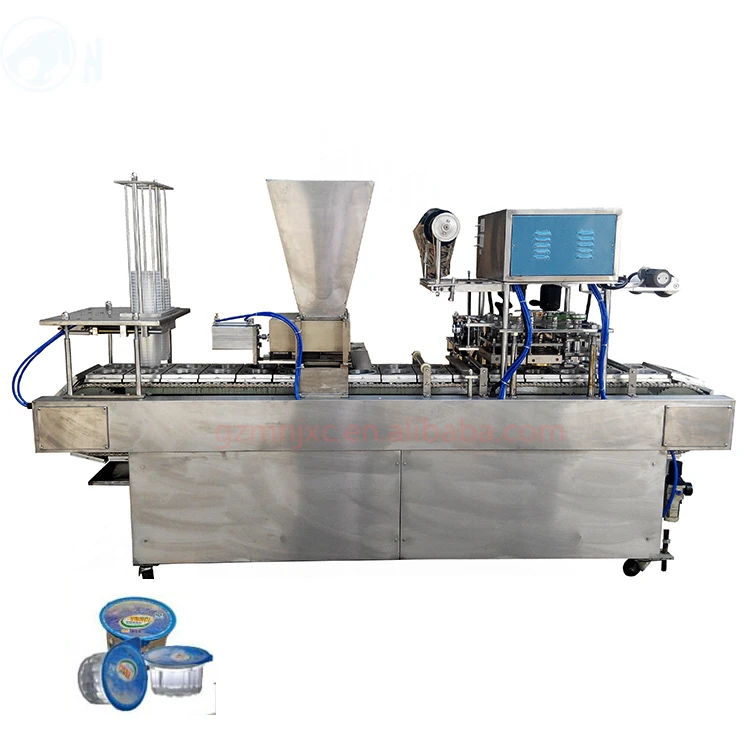 Stainless steel Automatic water plastic yogurt jelly cup filling and sealing machine