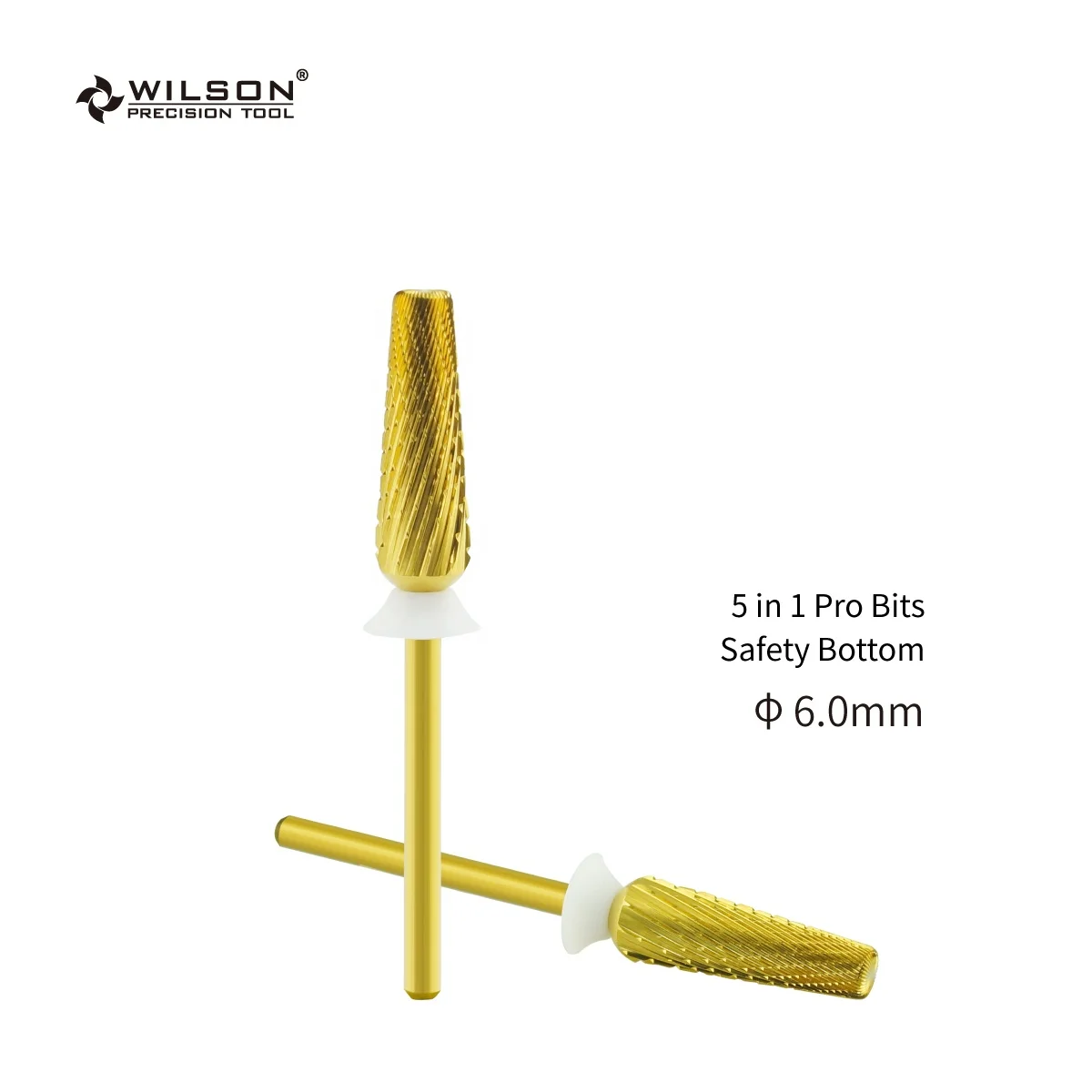  6.0mm 5 in 1 Pro Bits - Safety Bottom TiN Coating Tungsten drill bits all 3/32