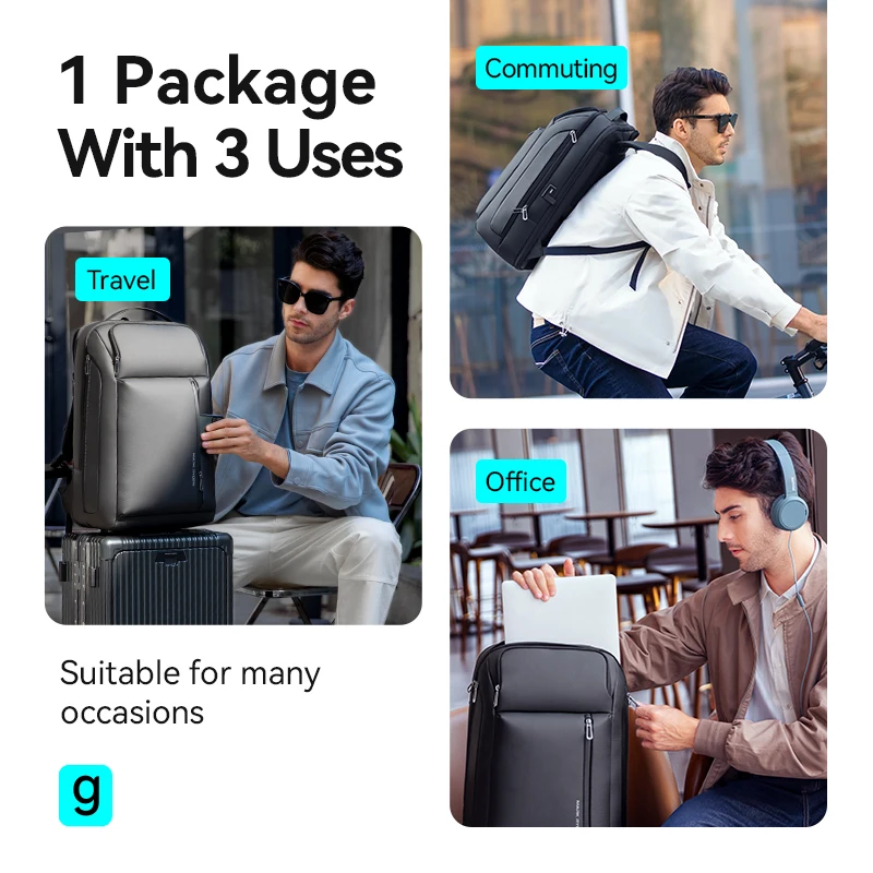 Mark Ryden Factory hot sale laptop bag business trip backpack large capacity shoulder bag G1_MR9808-B