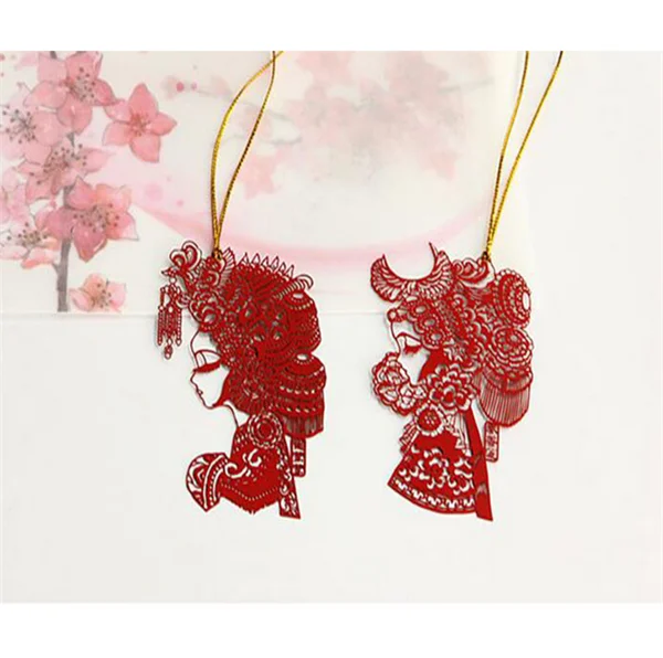 chinese style cartoon character bookmark personalized design logo metal 3D metal character bookmark