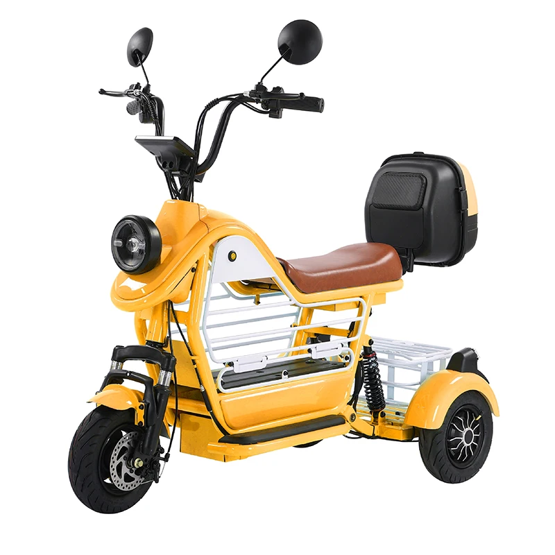 OEM customized removable battery electric 3 wheel bike electric tricycle city  electric scooter trike tricycles with basket