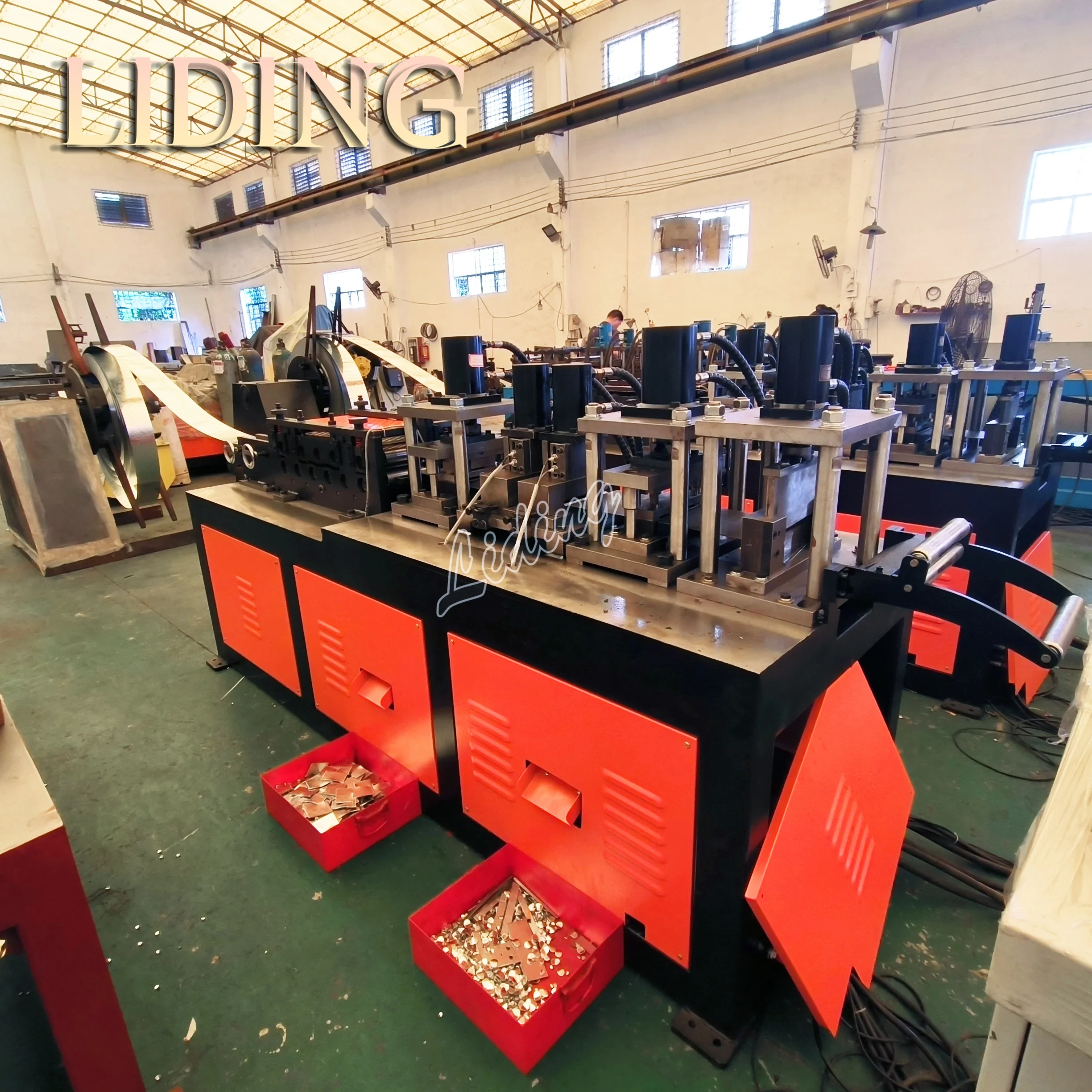 air blower base roll forming machine Metal Steel C Z U Profile Interchangeable Purlin Cold Roll Forming Making Machine