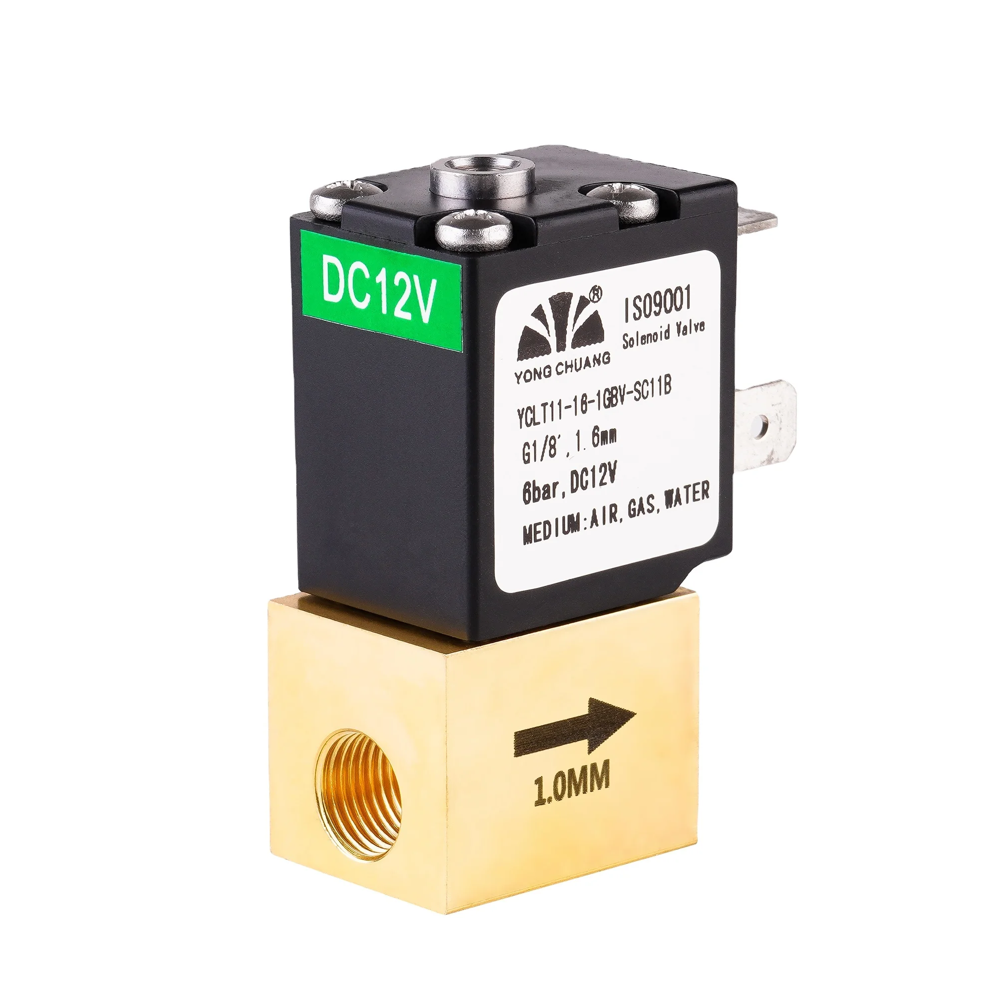 Yongchuang YCLT11 High precision gas proportional flow control solenoid valve 12v /24v for ventilator medical use