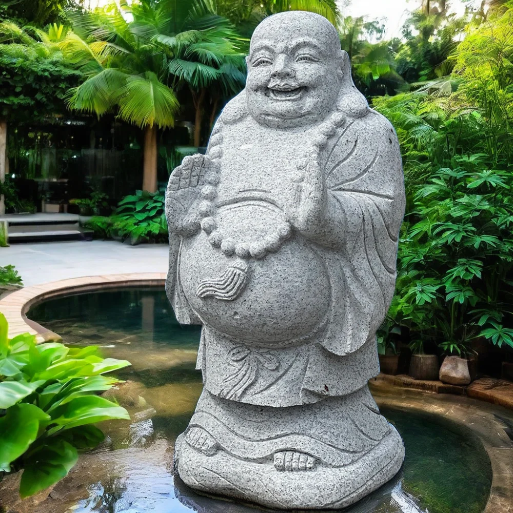 Granite Marble Buddha Statue Stone Carving Decorations Buddha Sculpture