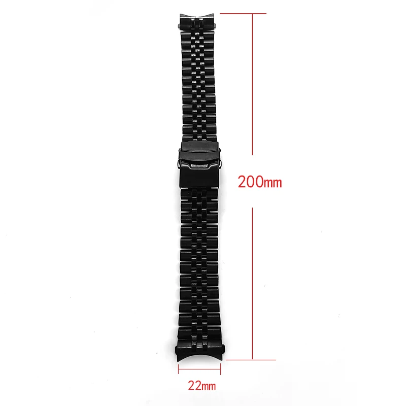 Custom Stainless Steel  Band Strap For Seiko SKX007 Five-piece links Watch Bracelet Diving  Brushed Finish With Tool Watch