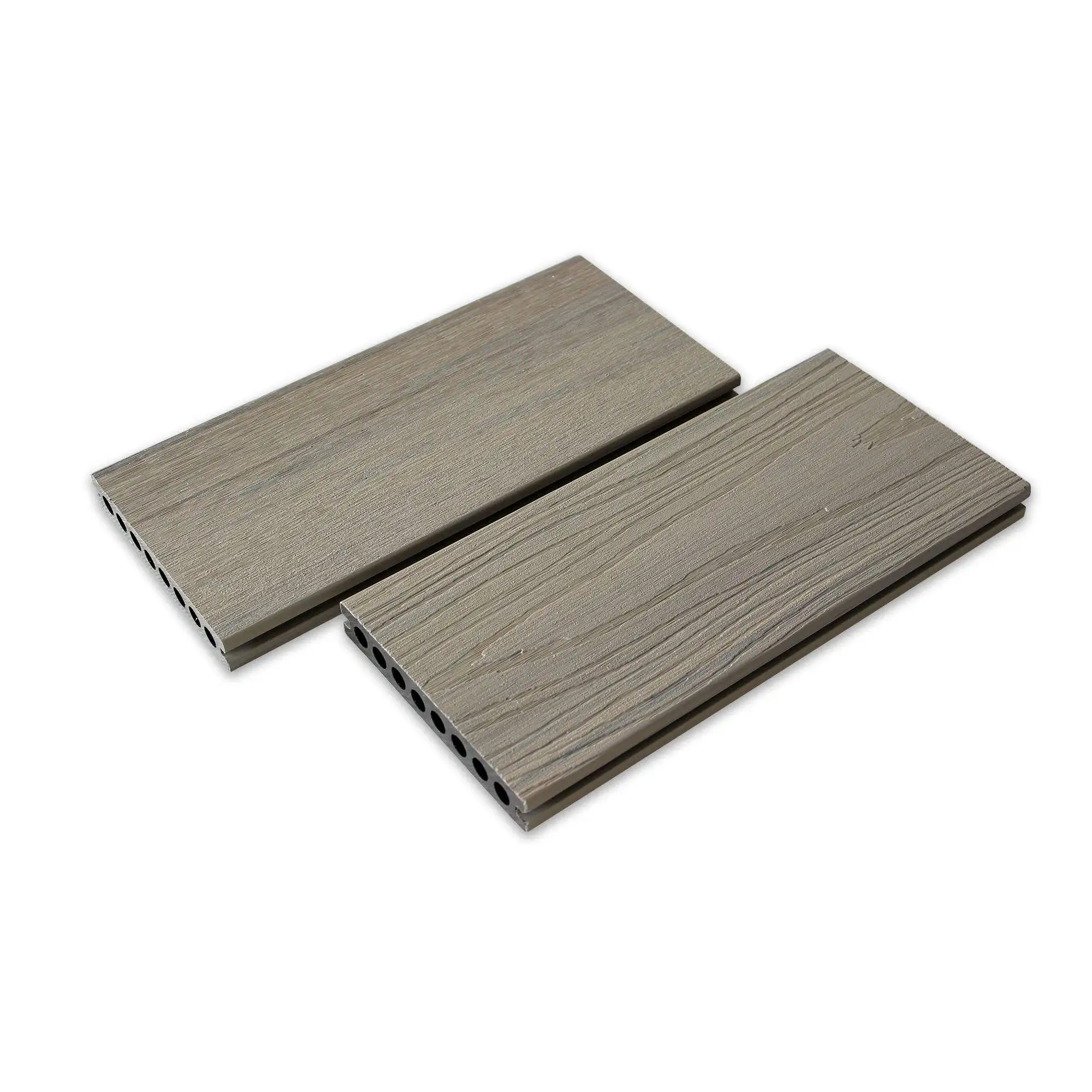 New Natural Wooden Plastic 3D Wood Grain Embossing Composite Decking Outdoor Garden Flooring