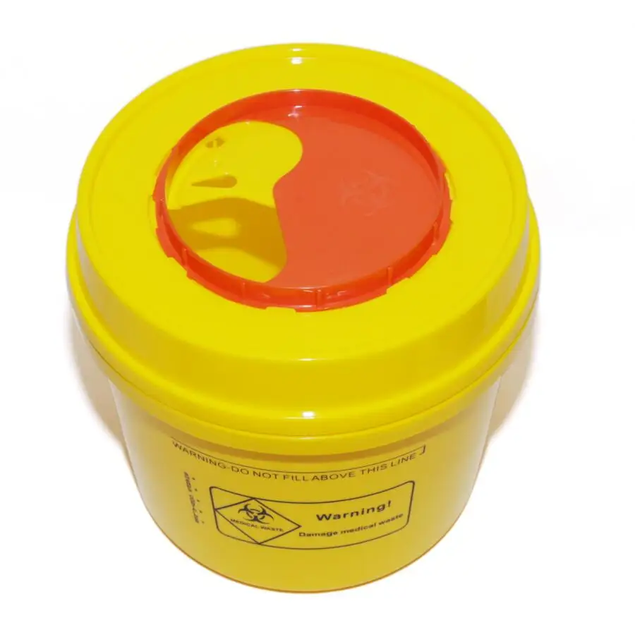 6 л, портативные пластиковые медицинские контейнеры для биологической опасности, контейнер для утилизации для медицинского и промышленного использования