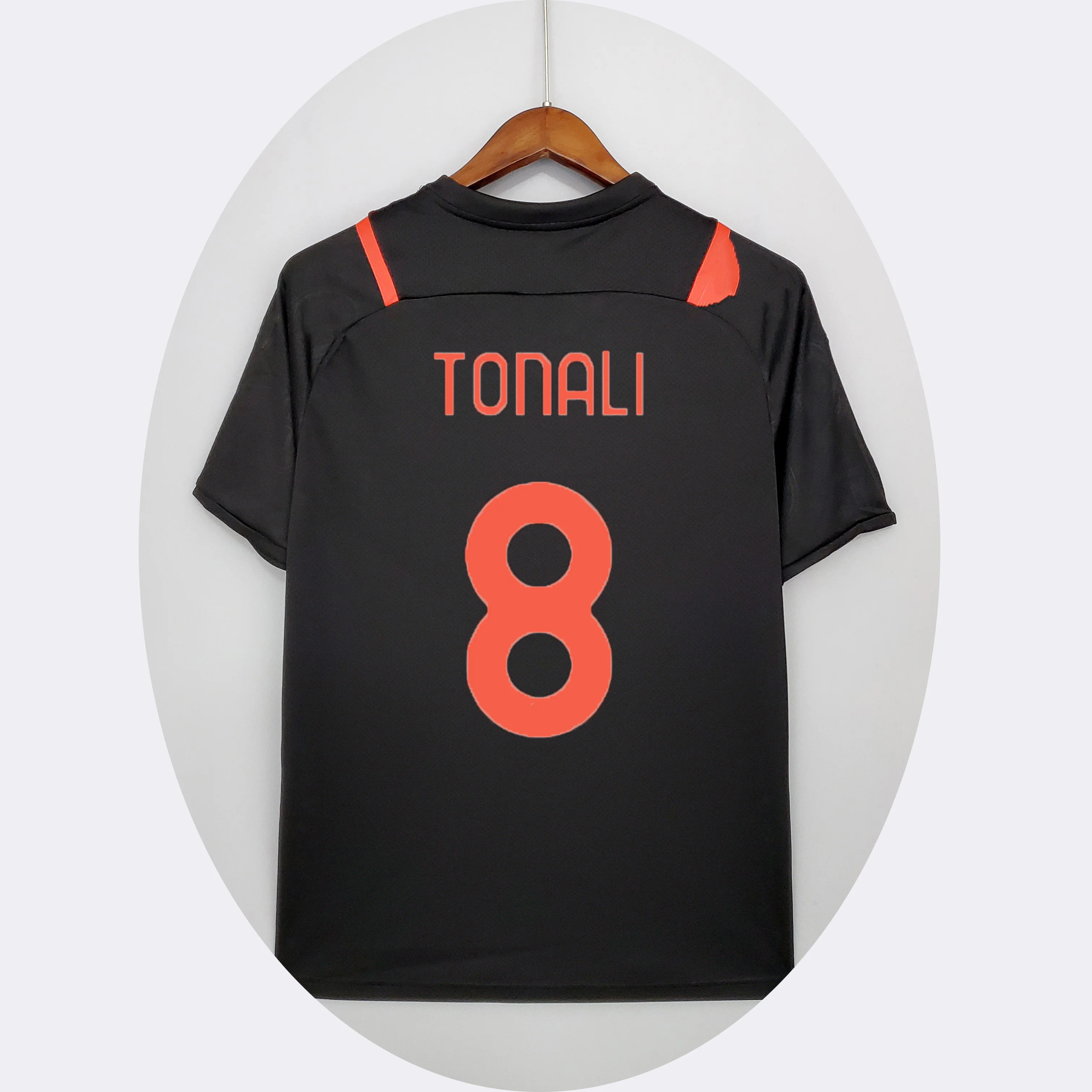 2022 new soccer wear TONALI football jersey IBRAHIMOVIC soccer club uniform MILANS soccer jersey AC Fan version jersey