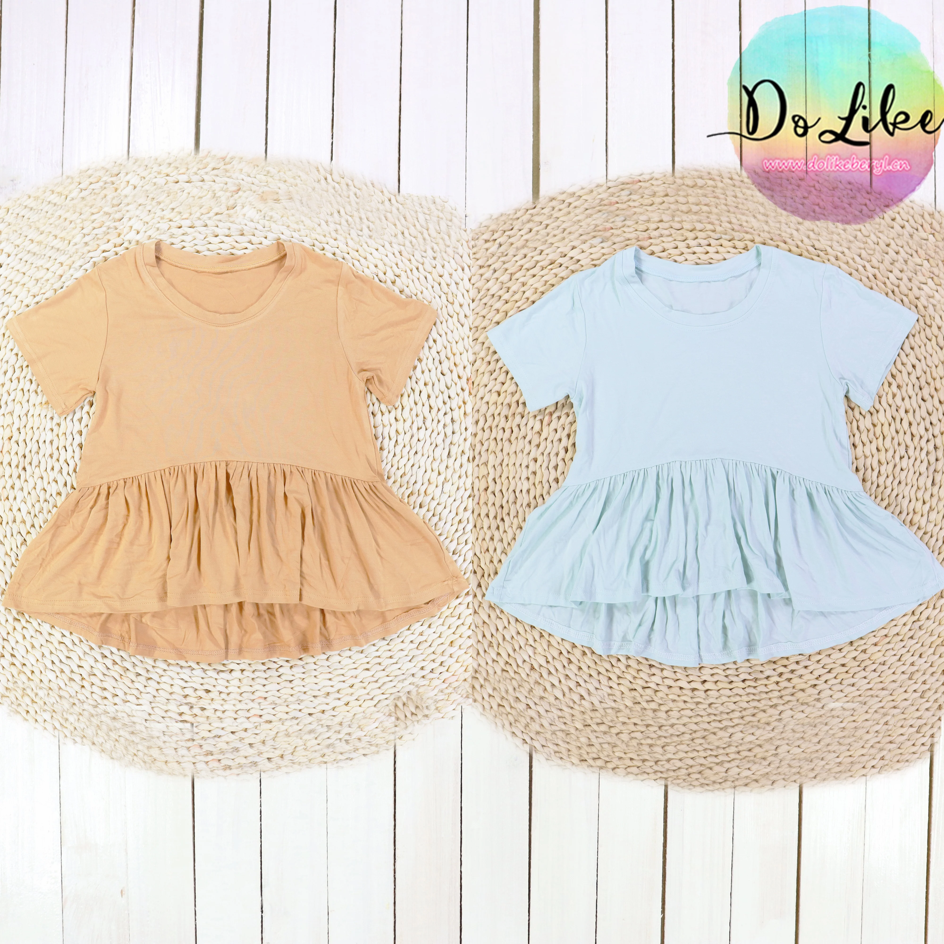 New arrival little girl clothes customized color kids jumpsuit with zipper wholesale girls bamboo clothing rompers