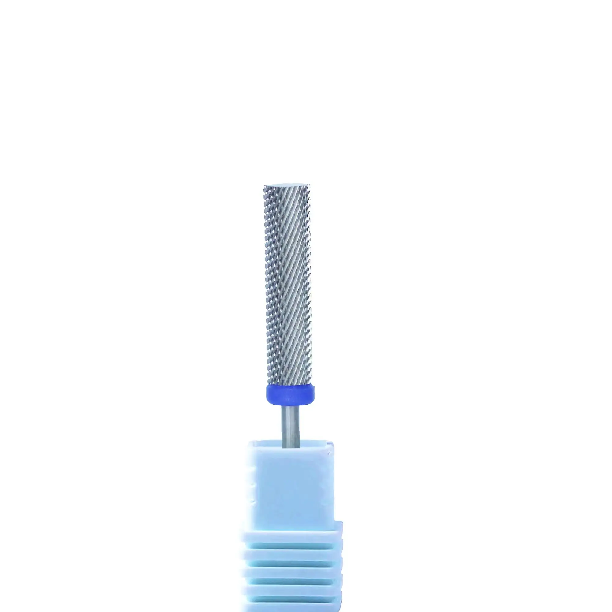 Super Long 24mm Silver 5 in 1 Nail Drill Bits Two-Way Cross Manicure Carbide Burr Electric Grinding Accessories