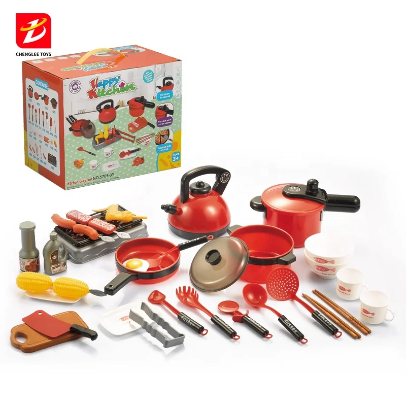 New Children Play House Simulation Plastic Kitchenware Kitchen Cooking Toys