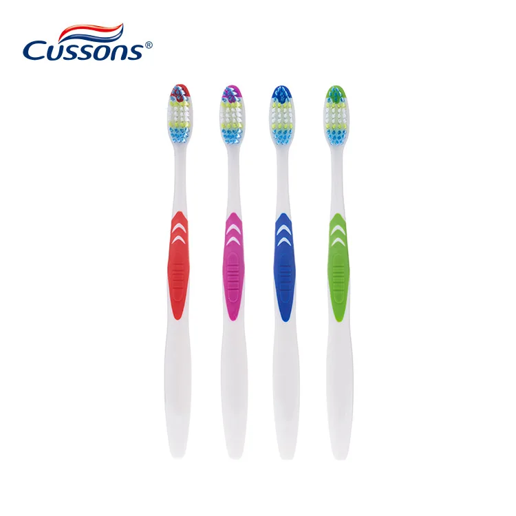 Toothbrush Manufacturer Hot Sale High Quality Logo Printed Colorful Nylon Bristles Adult Toothbrush