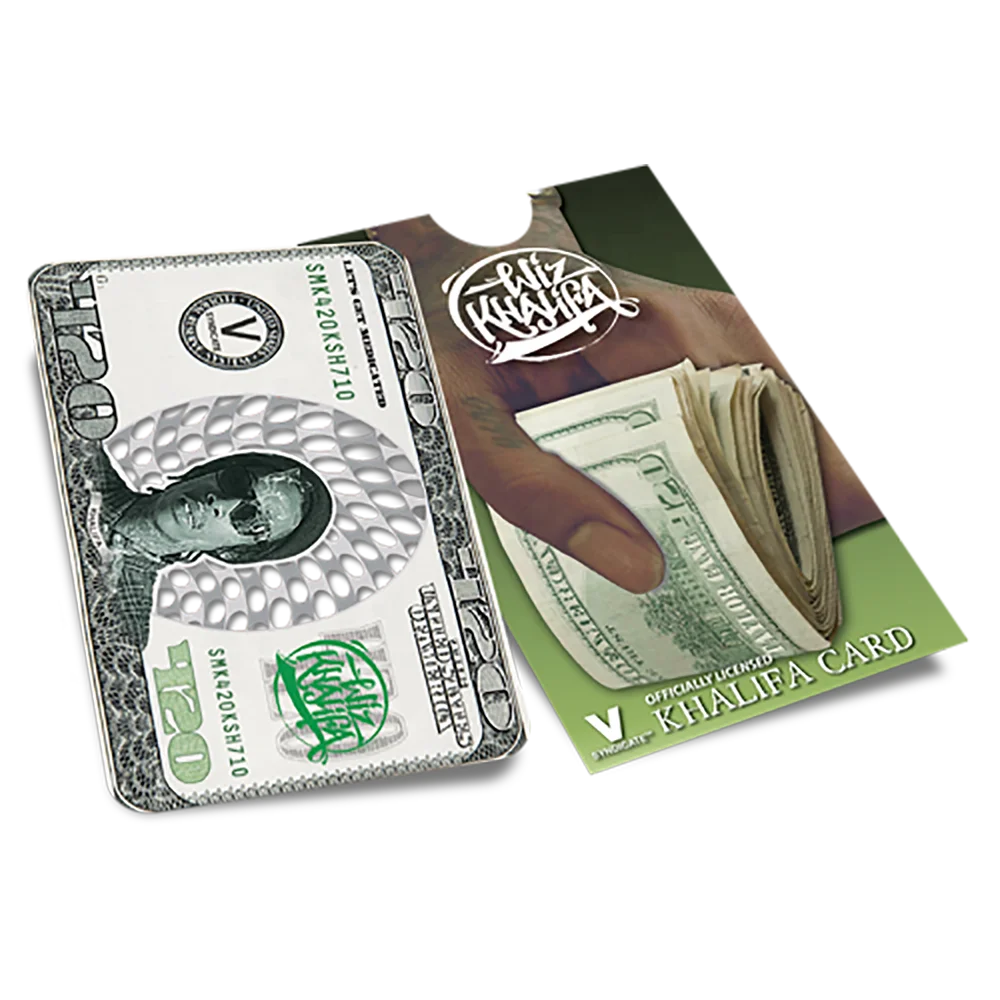 Credit Card Size Grinder Cheech & Chong Stainless Steel Metal Herb Grinder Cards