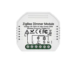 KSMT Mini Smart  Switch Relay Module Tuya Zigbee 1 Gang Hidden Dimmer Module Switch 2 way Dimmer Module/Breaker