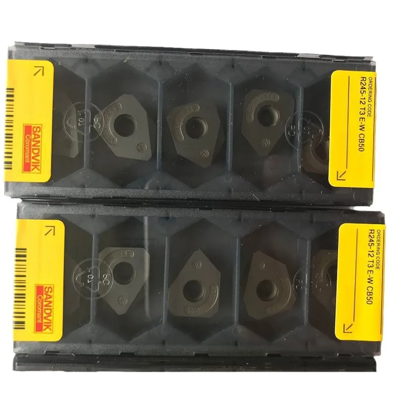 Sandviks R245-12 T3 E-W режущие инструменты CNC управляемый CBN лезвие токарный станок из нержавеющей стали CVD PVD карбидная вставка