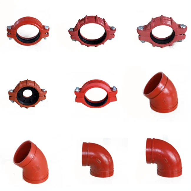 Factory Sales Ductile iron pipe fittings FM iron grooved concentric reducer manufacturer for fire fighting