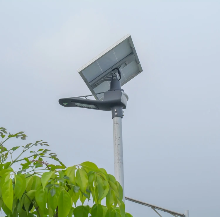 Stand Alone IP65 Waterproof Outdoor APP control 40w 50w 60W Solar Power with battery Semi Integrated Led Solar Street Light