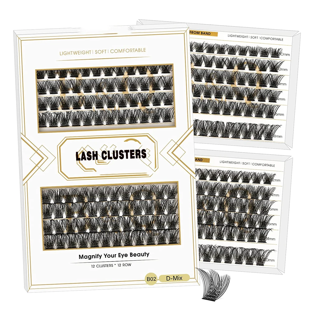 280 Pcs Individual lashes 8-20 mm cat eye professional volume diy lash extensions kit wholesale lash clusters supplies