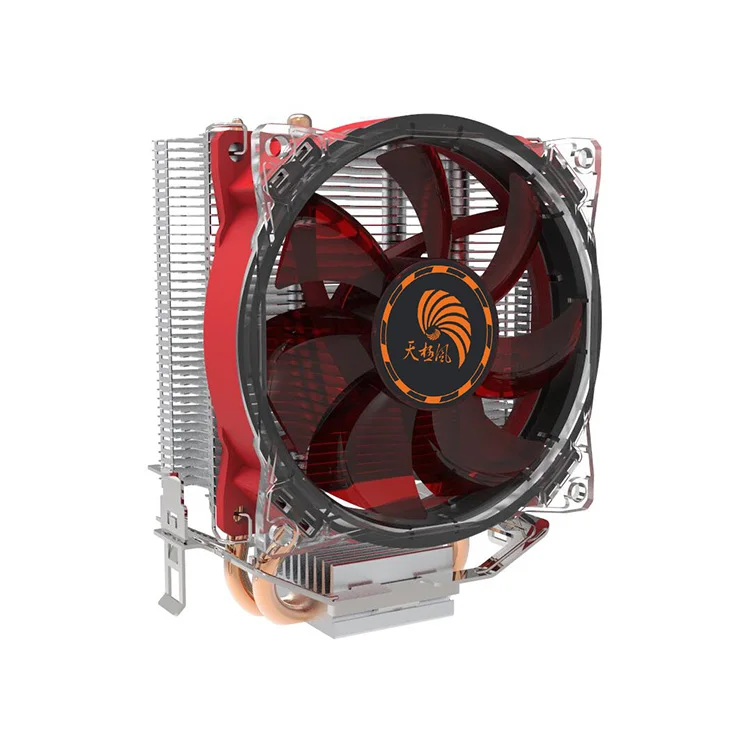 Высокая производительность медная трубка процессор радиатора с красным RGB