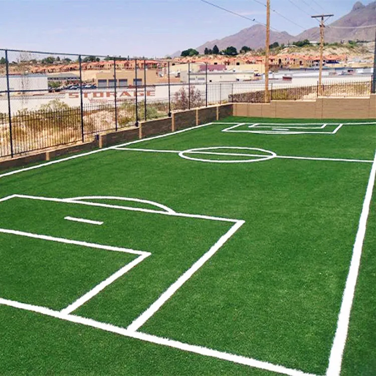 ENOCH High quality 25mm 30mm non-infill football grass cesped artificial turf for soccer courts
