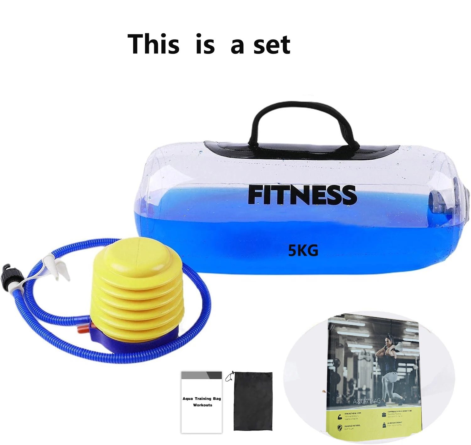 easty to carry NEW Adjustable dumbbell  Sandbag Alternative  Adjustable Aqua Bag   lightweight  collapsible water training bag