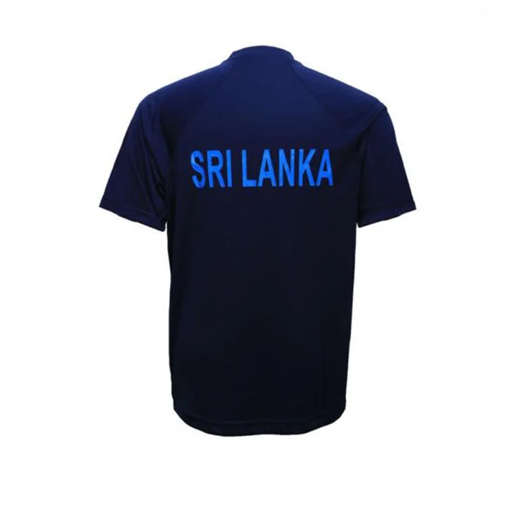 100% Polyester Sports Training Blue Custom Indian Cricket Team Jersey