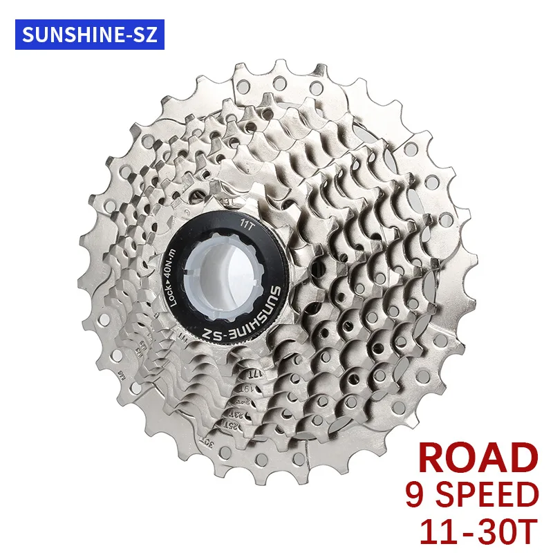 Sunshine 9 Speed Road Bike Cassette  23 25 28 30 32T Bicycle Flywheel Mountain Bike Cycling HG Freewheel