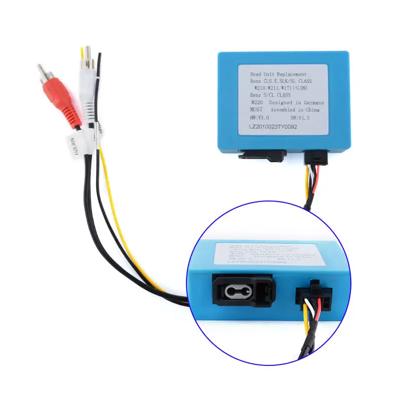 Car Stereo Radio Optical Fiber Decoder Box for BOSE System Cayenne Audi A3 Mercedes Benz  W211 W219  Car Accessories