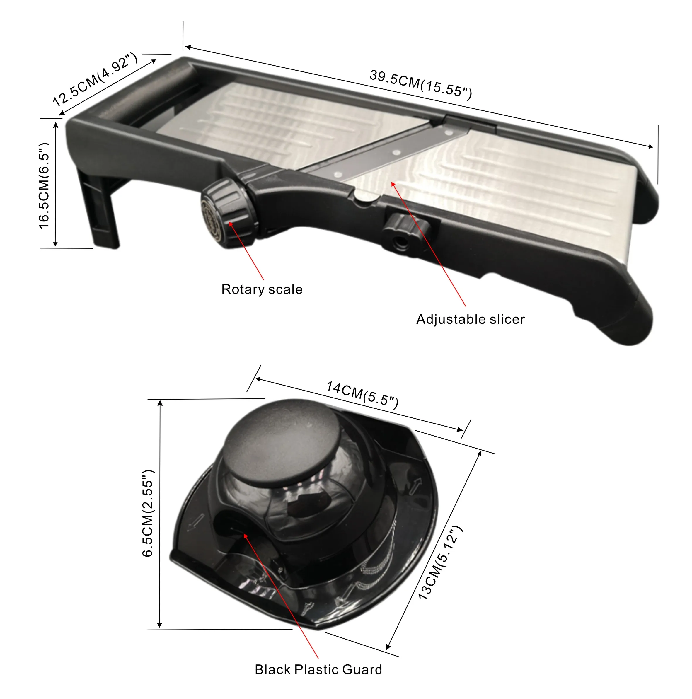 GT-S082  Professional Hand Operation Adjustable  4 in 1  potato  Slicer