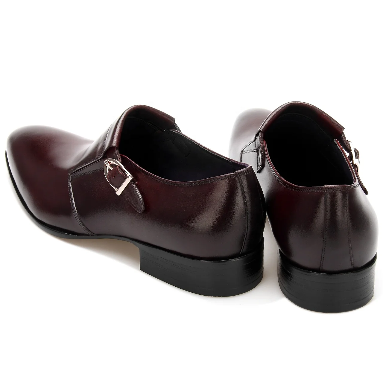 Fashion Italian Handmade Casual leather Shoes Moccasins Single button  loafers Shoes for men