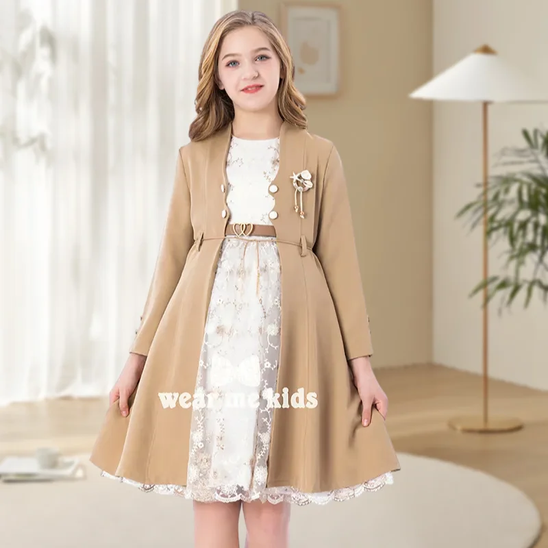 Global best-seller cute girl princess dress soft premium materials two pieces princess dresses set for girl