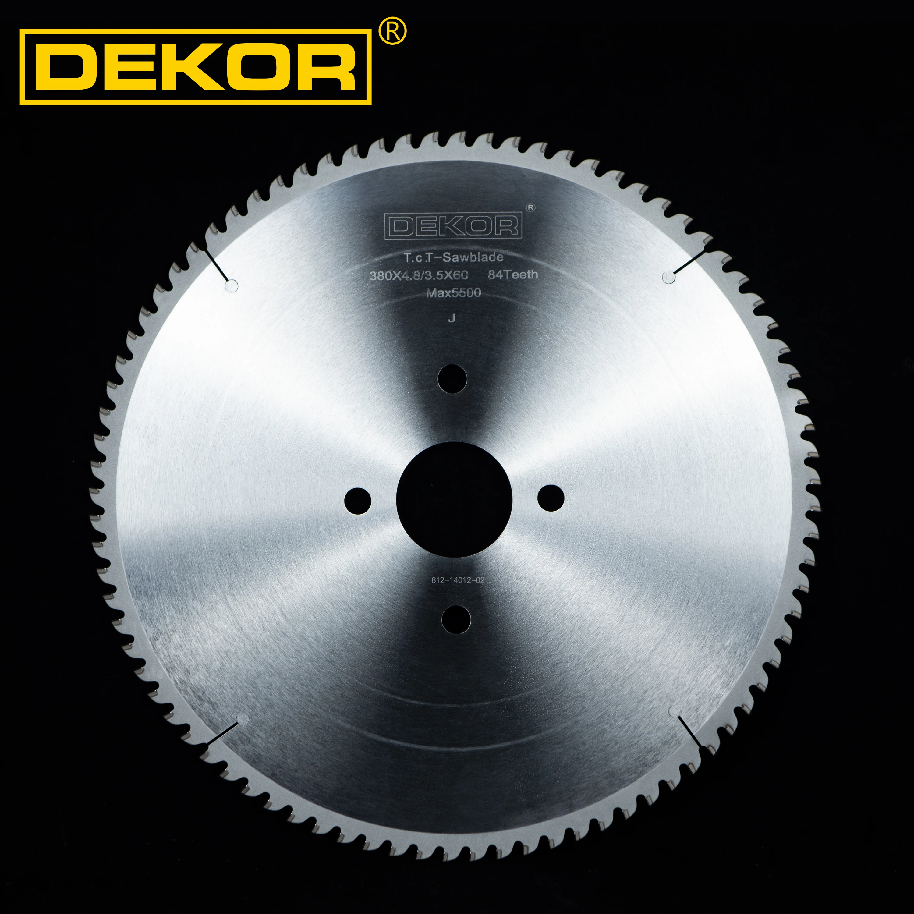 Dekor 380x4.8/3.5x72T PCD Circular Saw Blade for Panel sizing machines