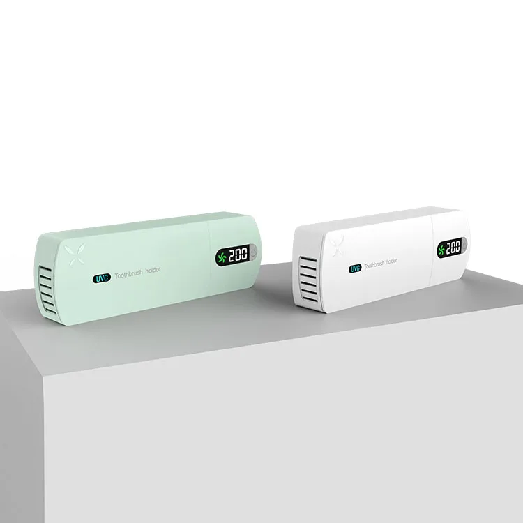 New Popular Wall Mount UV Toothbrush Sterilizer Toothbrush Holder with Fan Drying