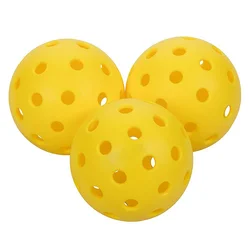 High Quality Custom Yellow Plastic Golf Balls With Hole Pickleball Practice Golf Balls