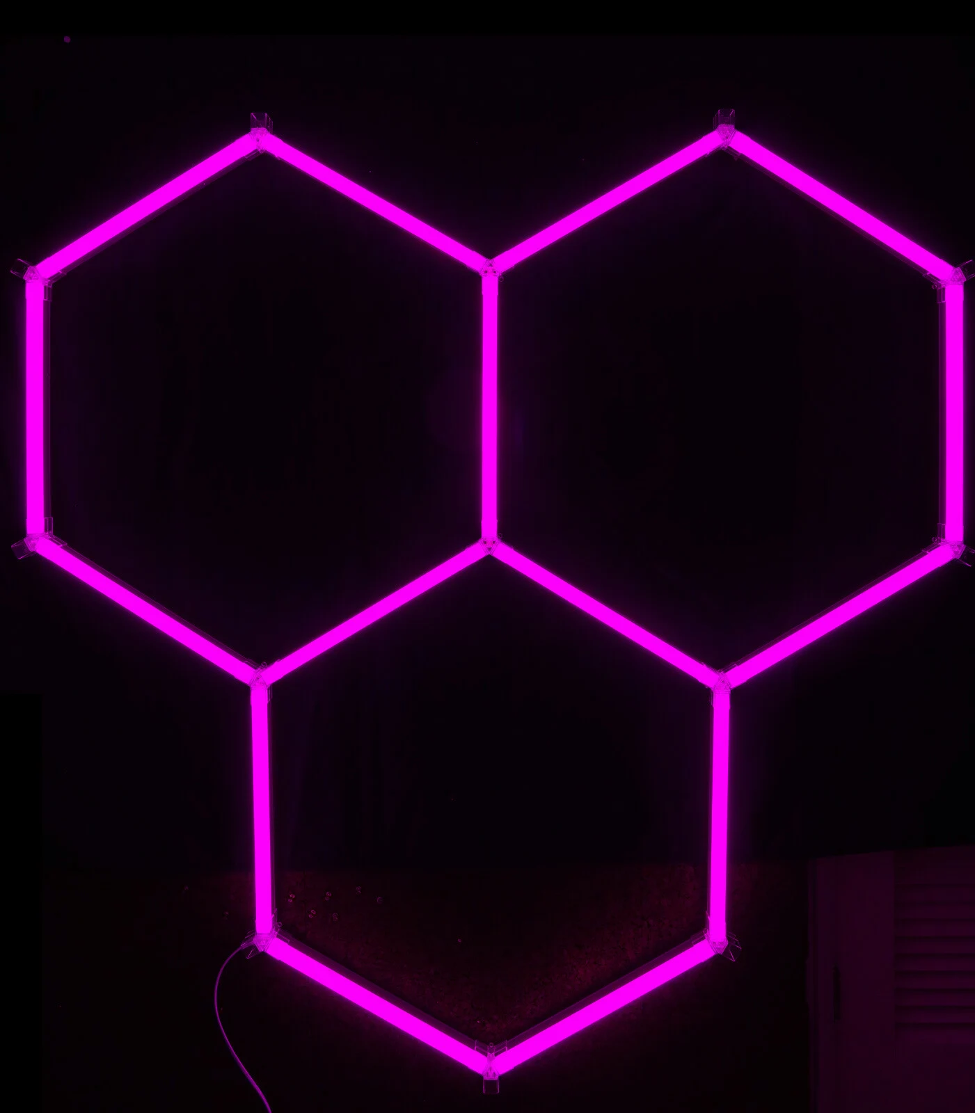 HanYin Led Hexagon Ceiling Remote Deformable Led Garage Lights carwash rgb light