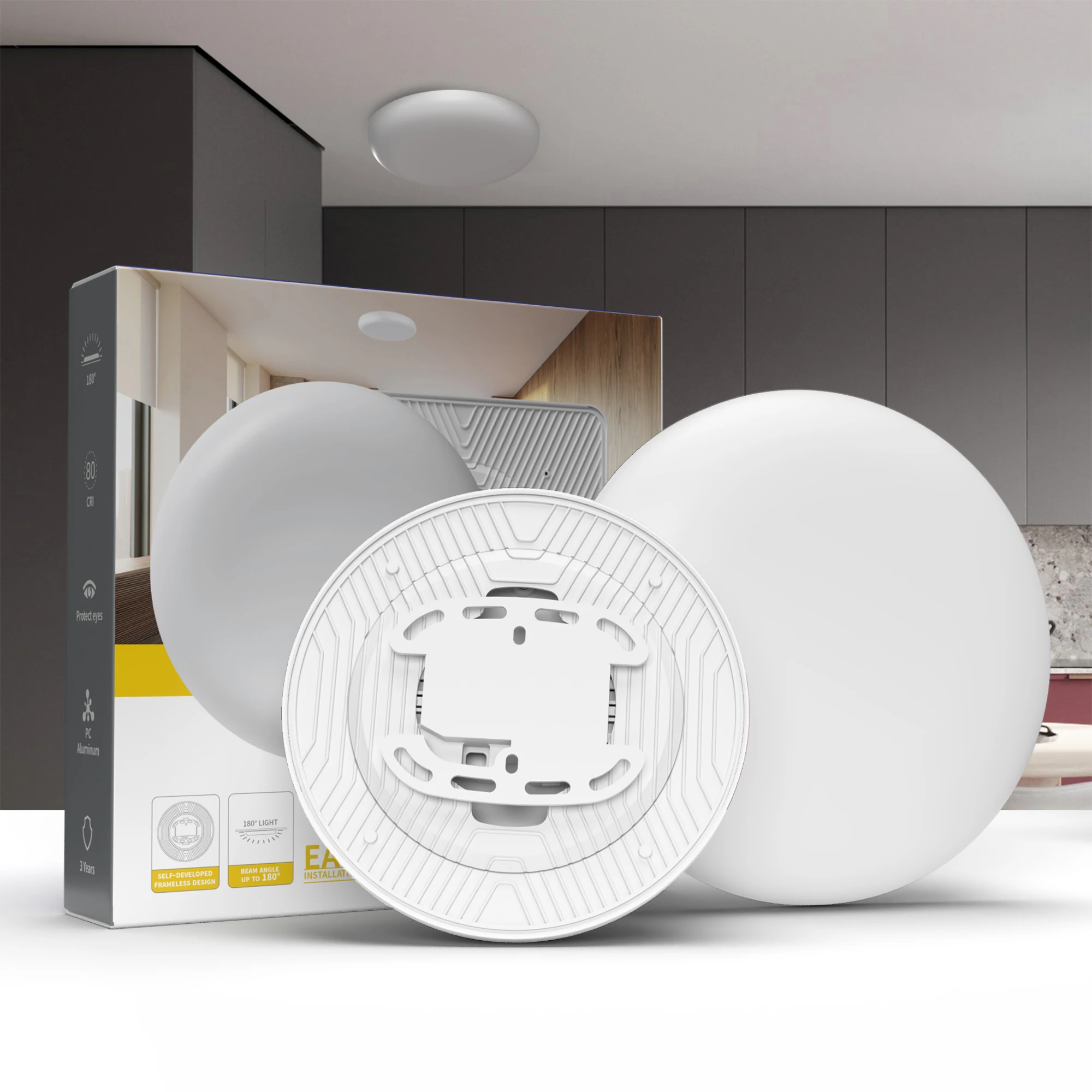 Home Light Hotel Light Surface Mounting Aluminum 24W 36W 48W Led Panel Light