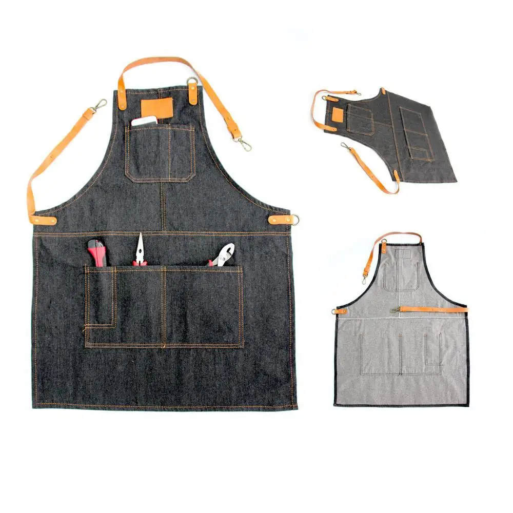 new design Oilcloth Apron Cooking restaurant apron barber apron customized logo limited edition low MOQ and price