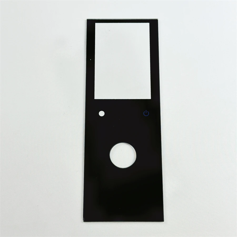 Customized 0.33mm-8mm Thin Black Frame Tempered Silk Screen Printed Anti-Glare Coating Glass Screen Protector For LCD TV