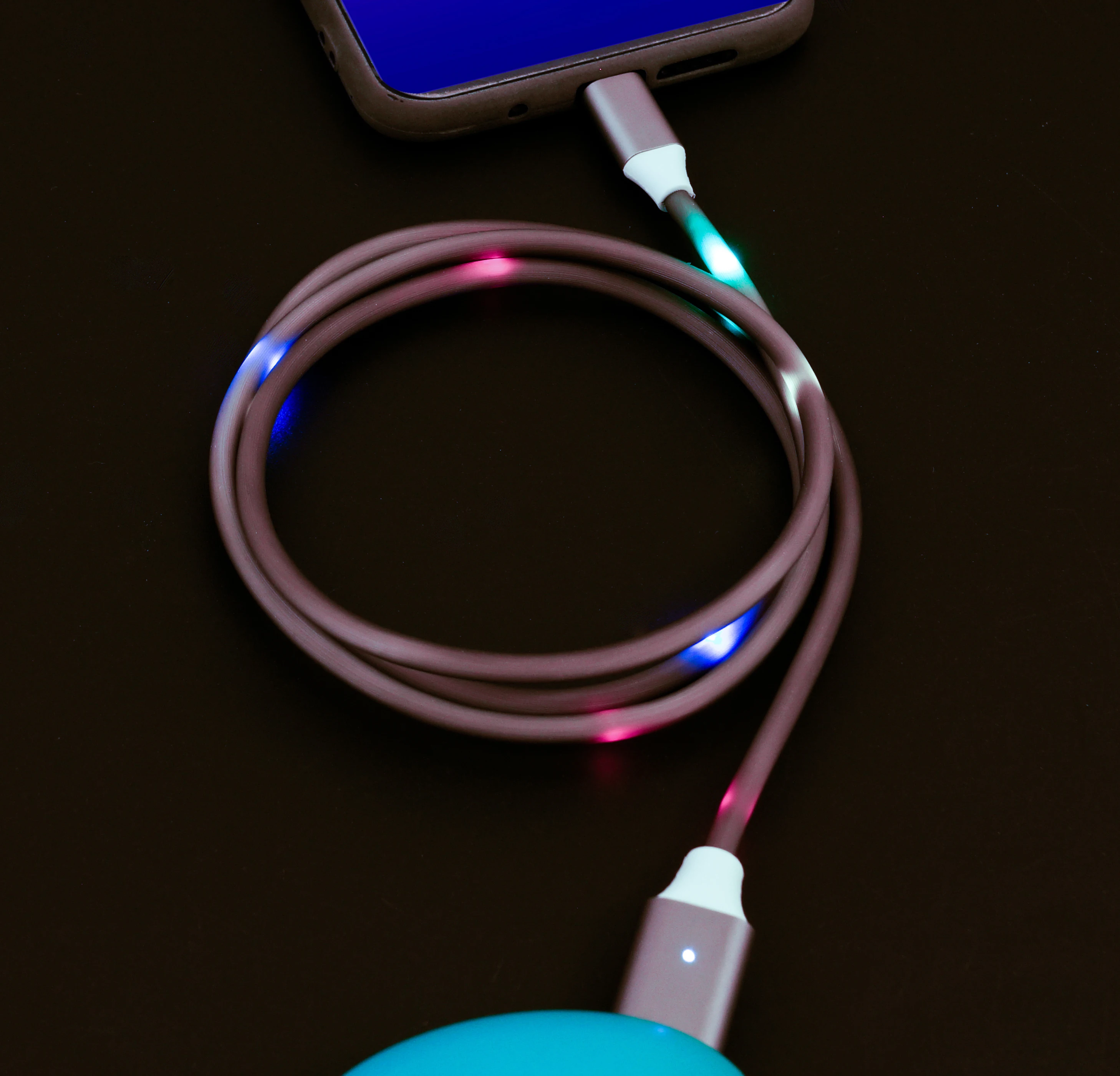 2019 новый стиль, оптовая продажа с завода, светодиодный кабель для передачи данных с голосовым управлением для сотового телефона, мобильного телефона, микротелефона