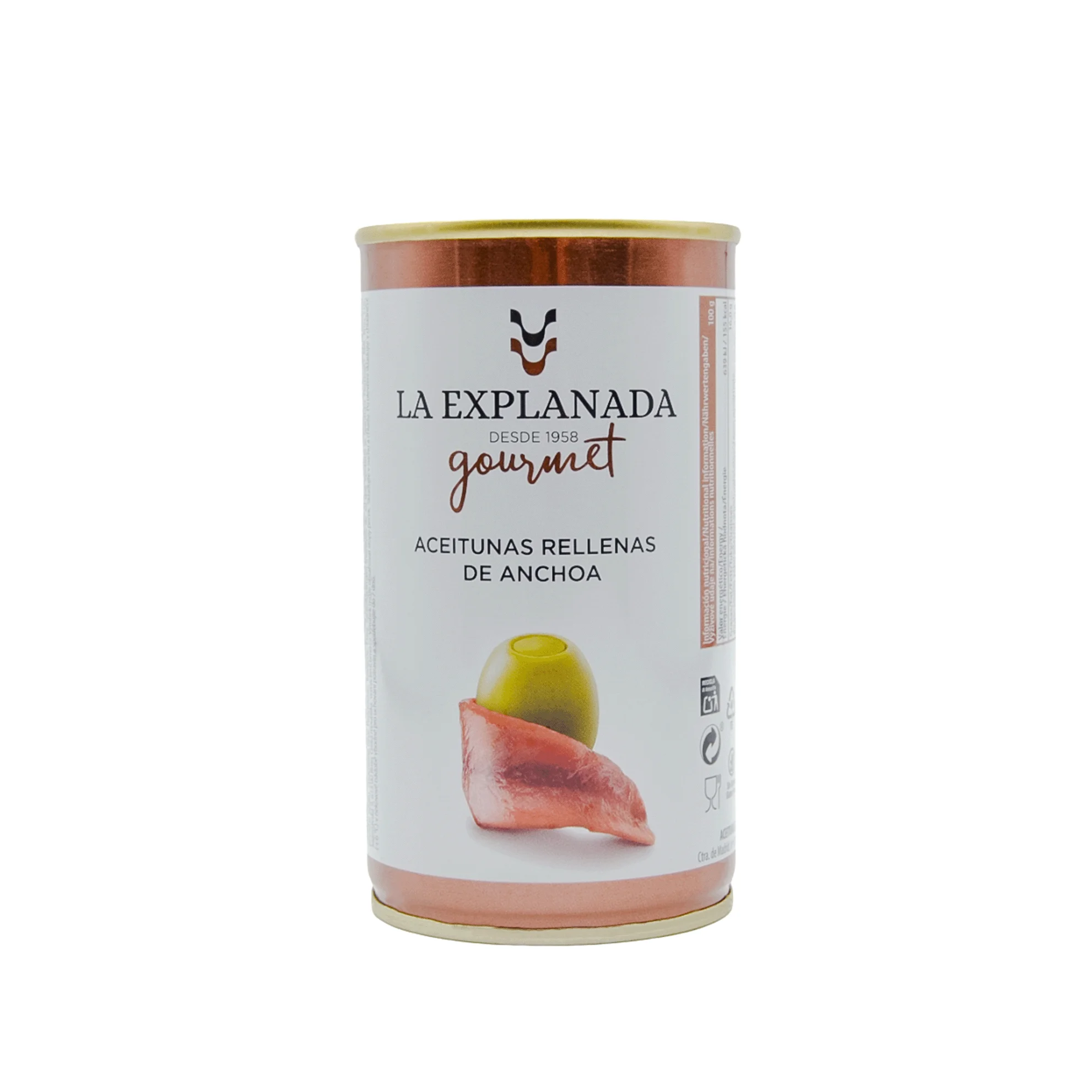 Вкусные зеленые фаршированные оливки с анчоусами, 12 унций