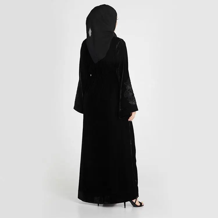 2019 Modest Women Maxi Daily Dubai Wholesale Market Leopard Dress Argyle Abaya Kimono