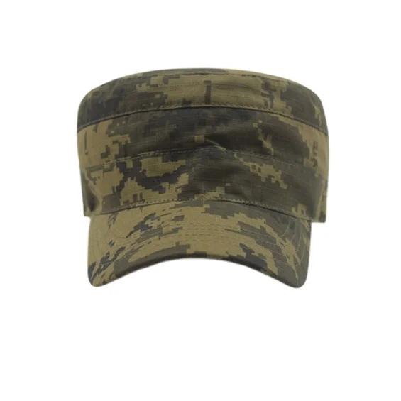 High Quality Cheap Camo hats Fashion 100%cotton flat-top hat wholesale custom outdoor sports camouflage caps and hats