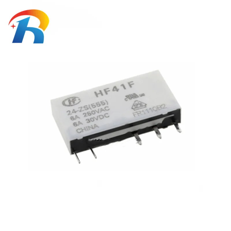 Новый оригинальный HONGFA реле HF41F-5-ZS HF41F-12-ZS HF41F-24-ZS 6A250VAC электромагнитное