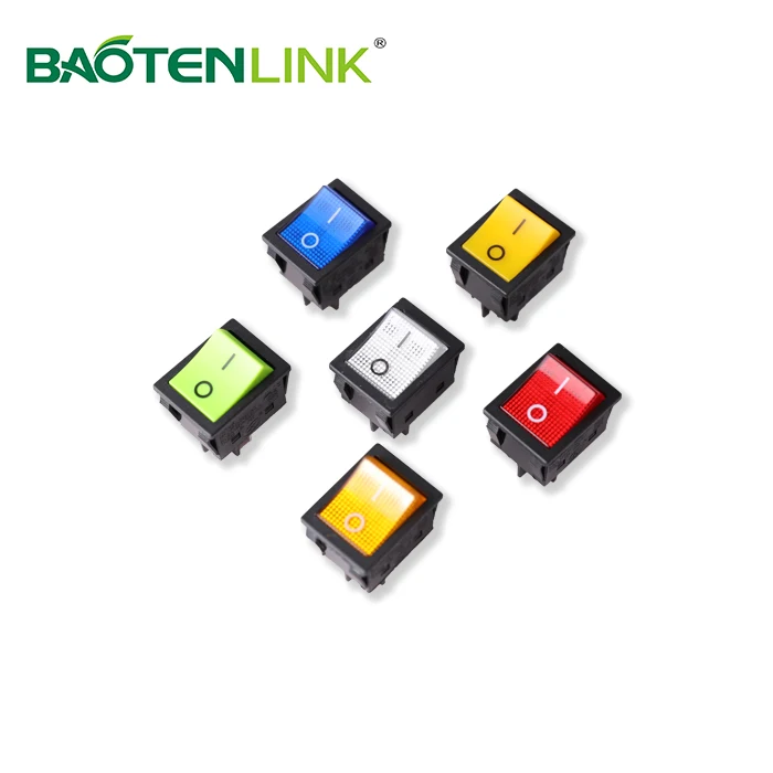 On/Off Boat Rocker intelligent  Switch 50Pcs 2 Pin Position Snap 12V 110V 250V